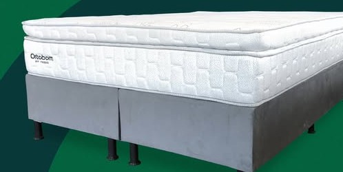 Conjunto cama box Ortobom da Sonobom Colchões